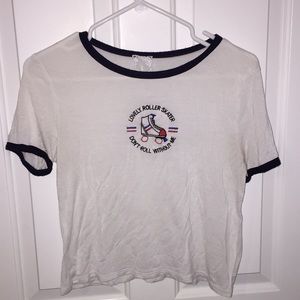 White cropped tshirt